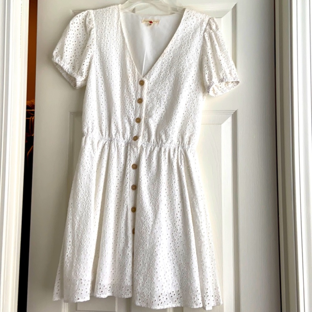 Copper key mini dress
